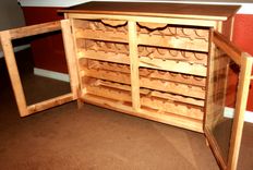 44 Bottle Maple Wine Cabinet 4 small