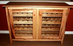 44 Bottle Maple Wine Cabinet 2 small
