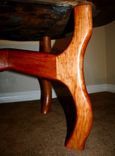 Cherry Sculpted Side Table. 6 small