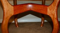 Cherry Sculpted Side Table. 2 small