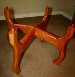 Cherry Sculpted Side Table. 1 small
