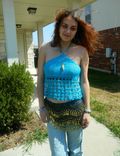 Hand Crocheted Summer Festival Halter Top 3 small