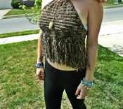 Hand Crocheted Music Fest Hippie Top 2 small