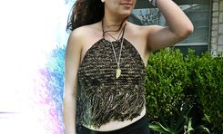 Hand Crocheted Music Fest Hippie Top 6 small