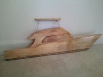 Wooden Boat Wall Art 2 small