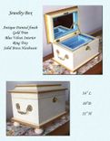 Antique White Jewelry Chest 2 small