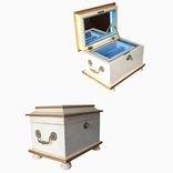 Antique White Jewelry Chest 1 small