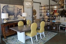White Lacquer Mid Century Modern Dining Table 2 small