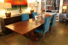 Lourdes Trestle Dining Table In Reclaimed Wood 3 small