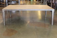 Metal Taper Leg Reclaimed Fir Coffee Table (Floor Model) 6 small