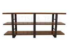 Reclaimed Wood & Metal Bookcase 1 small