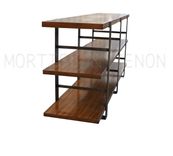 Reclaimed Wood & Metal Bookcase 3 small