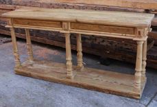 Reclaimed Wood Console Table With Turned Legs 1 small