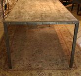 Urban Dining Table-Reclaimed Wood Top-Distressed Metal Legs 1 small