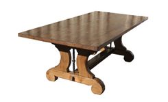 Lourdes Trestle Dining Table In Reclaimed Wood 2 small