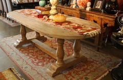 Londonberry Trestle Dining Table In Reclaimed Wood 1 small