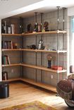 Industrial Built-In Bookcases 2 small