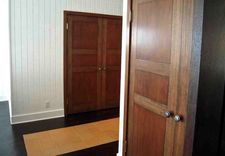 Custom Reclaimed Wood And Mahogany Closet Doors 2 small