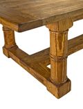 Reclaimed Wood Stretcher Dining Table 9 small
