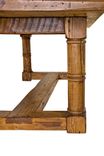 Reclaimed Wood Stretcher Dining Table 8 small