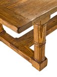 Reclaimed Wood Stretcher Dining Table 6 small