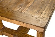 Reclaimed Wood Stretcher Dining Table 5 small