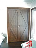 Custom Reclaimed Wood Bi-Fold Closet Doors For A Luxury Home In Malibu 1 small