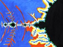 Abstract Fractal Pattern Painting Original Mandelbrot Painting 1 small