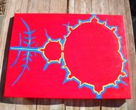 Abstract Fractal Pattern Painting Original Mandelbrot Painting 2 small