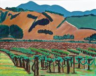 Original Wine Country Landscape Painting 1 small
