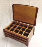 Exoticwood 3 Drawer Jewelry Chest 4 small