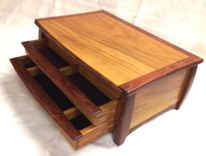 Exoticwood 3 Drawer Jewelry Chest 3 small