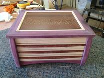 Exoticwood 3 Drawer Jewelry Chest 1 small