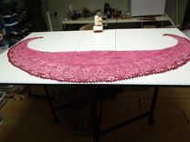 Hand Spun Cashmere Beaded Knitted Shawl 4 small