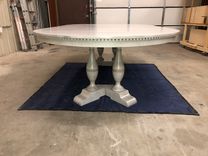 Faux Stone Oval/Racetrack Extendable Dining Table 3 small