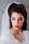 Bless - Elbow Fingertip Length Two Layer Traditional Veil With Pearls 2 small
