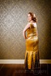 Jasmine - Handmade Gold 1950s Style Prom Dress, Evening Gown Or Alternative Wedding Dress 3 small