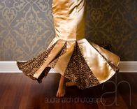 Jasmine - Handmade Gold 1950s Style Prom Dress, Evening Gown Or Alternative Wedding Dress 4 small