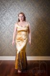 Jasmine - Handmade Gold 1950s Style Prom Dress, Evening Gown Or Alternative Wedding Dress 5 small