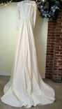 Wanda - Vintage 1940s Wedding Dress Embroidered Cutouts 3 small