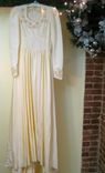 Wanda - Vintage 1940s Wedding Dress Embroidered Cutouts 4 small