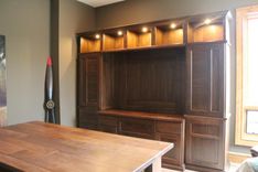 Walnut Desk And Credenza 2 small