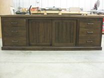 Solid Walnut Media Center 3 small