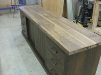 Solid Walnut Media Center 5 small