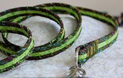 Dog Leash. Fabric Wrapped Clothesline. Medium To Large Dog 5 small