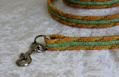 Dog Leash. Fabric Wrapped Clothesline. Medium To Large Dog 2 small