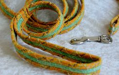 Dog Leash. Fabric Wrapped Clothesline. Medium To Large Dog 3 small