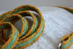 Dog Leash. Fabric Wrapped Clothesline. Medium To Large Dog 4 small