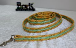 Dog Leash. Fabric Wrapped Clothesline. Medium To Large Dog 5 small