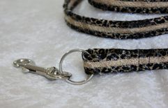 Dog Leash. Fabric Wrapped Clothesline. Medium Sized Dog 1 small